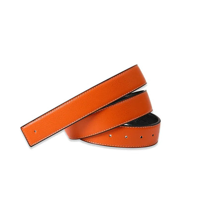 Luxury No-Buckle Mens Belt - High-Quality PU Leather Strap 38cm - ZOOMNSTORE