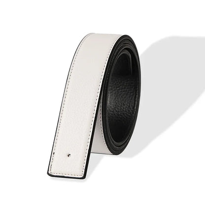 Luxury No-Buckle Mens Belt - High-Quality PU Leather Strap 38cm - ZOOMNSTORE