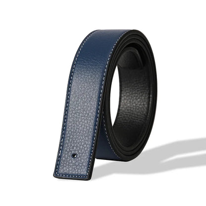 Luxury No-Buckle Mens Belt - High-Quality PU Leather Strap 38cm - ZOOMNSTORE