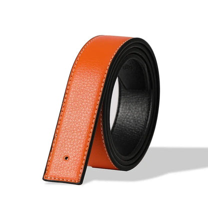 Luxury No-Buckle Mens Belt - High-Quality PU Leather Strap 38cm - ZOOMNSTORE