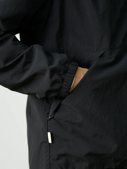 Mens Lightweight Oversize Hooded Jacket - Thin Outdoor Wrinkle-Resistant Fabric - ZOOMNSTORE