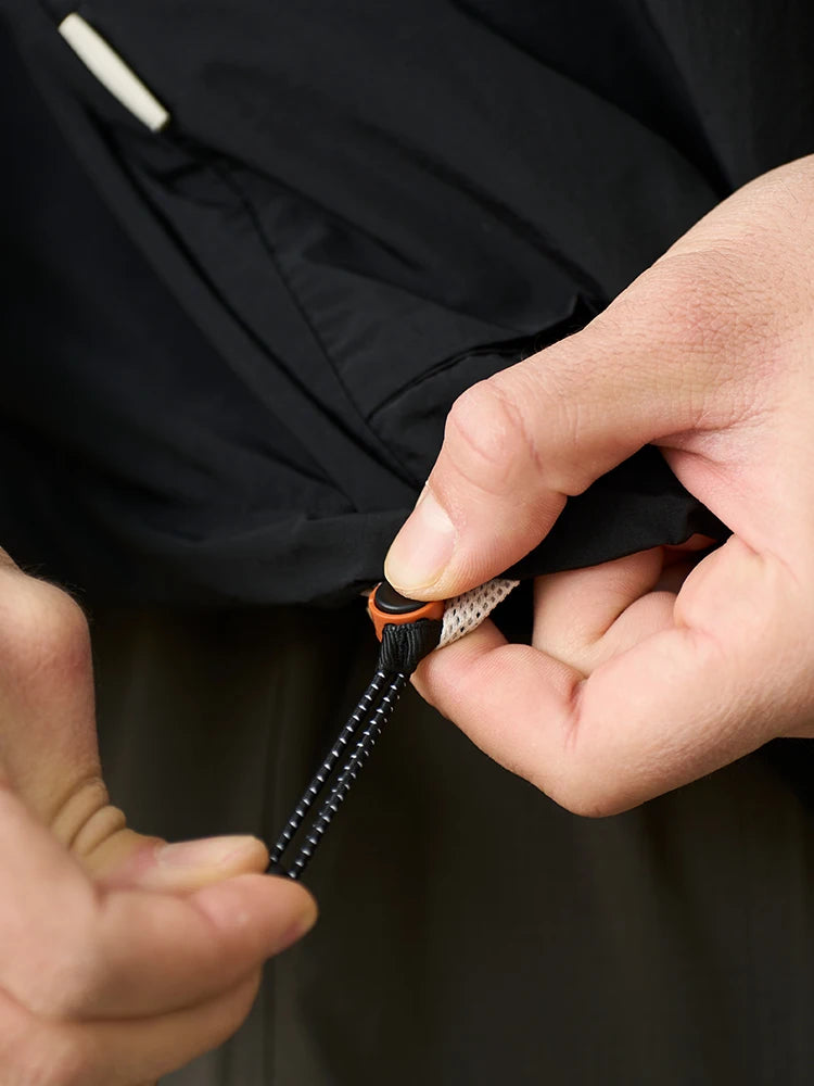 Mens Lightweight Oversize Hooded Jacket - Thin Outdoor Wrinkle-Resistant Fabric - ZOOMNSTORE