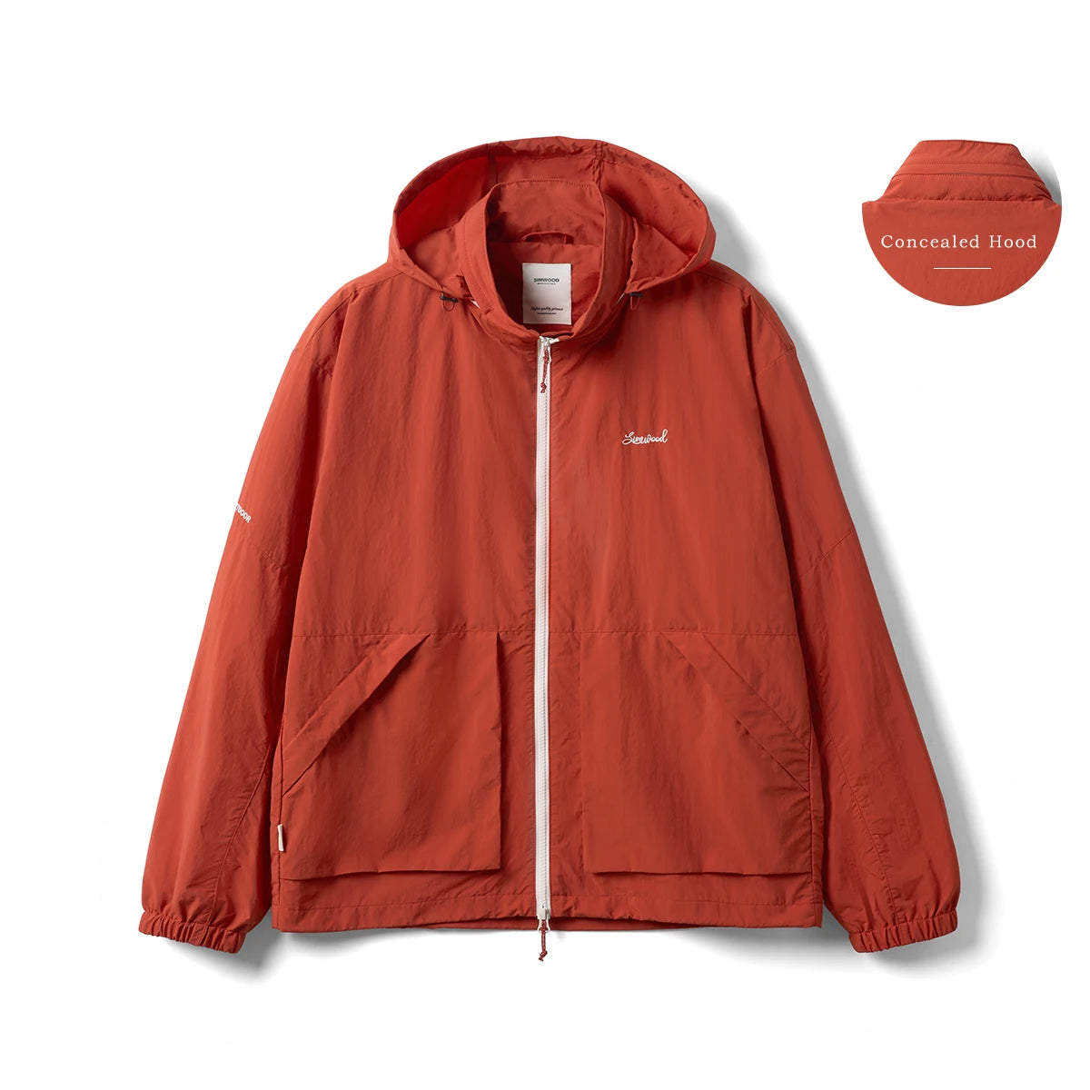 Mens Lightweight Oversize Hooded Jacket - Thin Outdoor Wrinkle-Resistant Fabric - ZOOMNSTORE