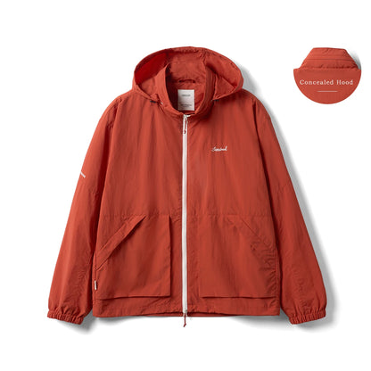 Mens Lightweight Oversize Hooded Jacket - Thin Outdoor Wrinkle-Resistant Fabric - ZOOMNSTORE