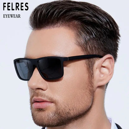 Men Myopia Glasses Square Frame - Prescription Sunglasses With UV Protection - ZOOMNSTORE