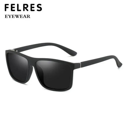Men Myopia Glasses Square Frame - Prescription Sunglasses With UV Protection - ZOOMNSTORE