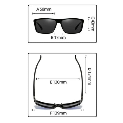Men Myopia Glasses Square Frame - Prescription Sunglasses With UV Protection - ZOOMNSTORE