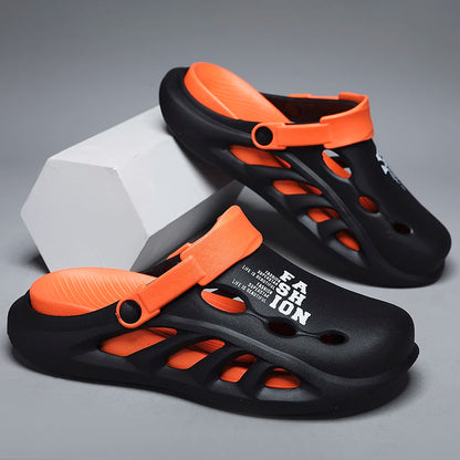 Men Outdoor Sandals - Comfortable Slip-On Beach Slippers with Thick Soft Sole - ZOOMNSTORE