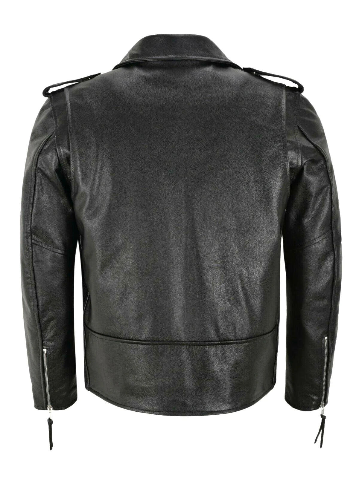 Mens Slim Fit PU Leather Motorcycle Jacket - Fashionable Leather Coat - ZOOMNSTORE