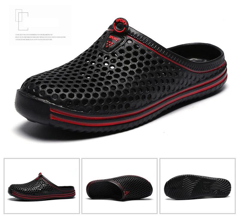 Men Pool Sandals - Comfortable Summer Casual Slides With EVA Sole Sandals - ZOOMNSTORE