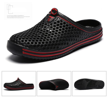 Men Pool Sandals - Comfortable Summer Casual Slides With EVA Sole Sandals - ZOOMNSTORE