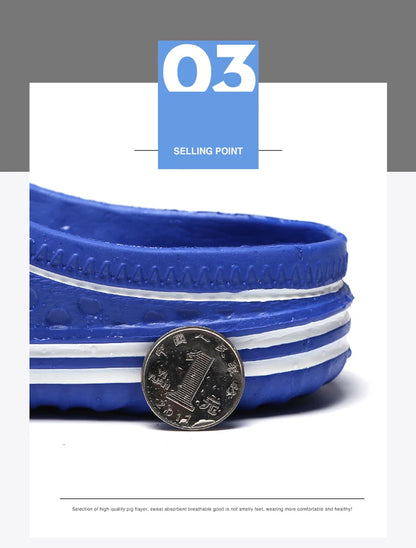 Men Pool Sandals - Comfortable Summer Casual Slides With EVA Sole Sandals - ZOOMNSTORE