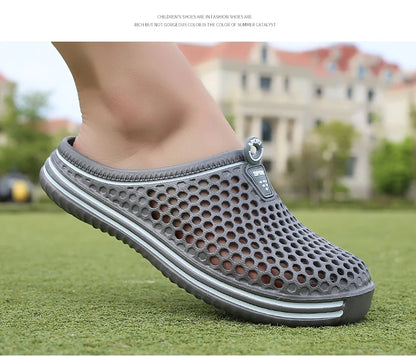 Men Pool Sandals - Comfortable Summer Casual Slides With EVA Sole Sandals - ZOOMNSTORE