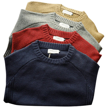 2025 New Men Pullover Sweater Autumn Fashion Casual Loose Thick O Neck Wool Knitted Oversize Harajuku Streetwear Knitwear M-5Xl - ZOOMNSTORE