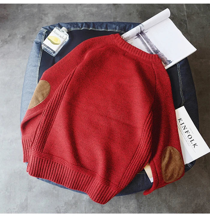 2025 New Men Pullover Sweater Autumn Fashion Casual Loose Thick O Neck Wool Knitted Oversize Harajuku Streetwear Knitwear M-5Xl - ZOOMNSTORE