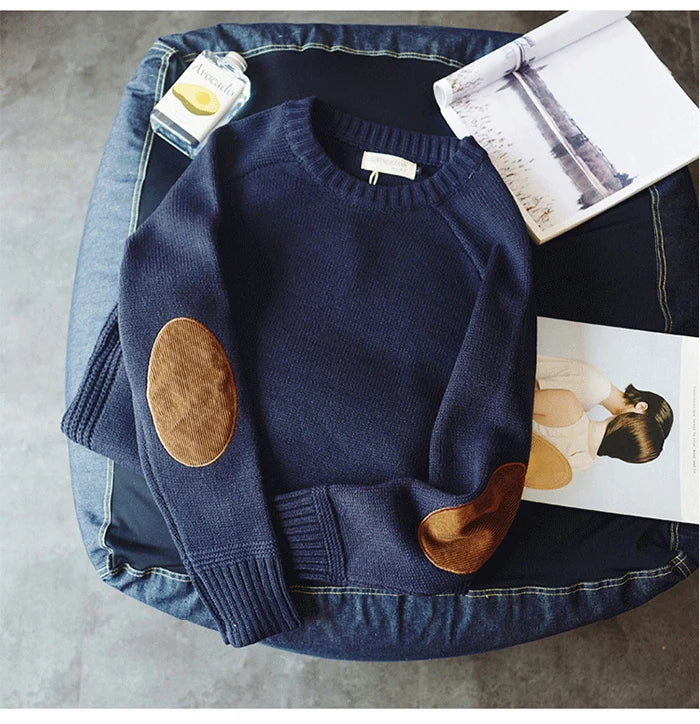 2025 New Men Pullover Sweater Autumn Fashion Casual Loose Thick O Neck Wool Knitted Oversize Harajuku Streetwear Knitwear M-5Xl - ZOOMNSTORE