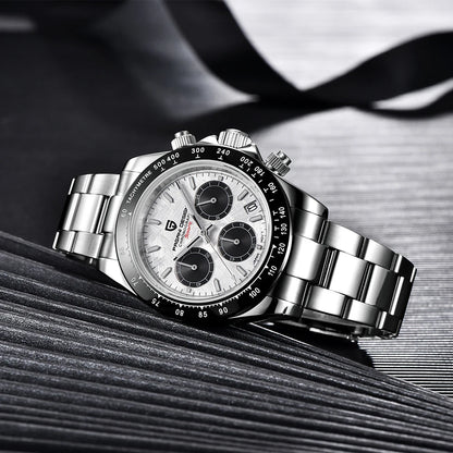 Men Quartz Wristwatch - PAGANI DESIGN PD-1644 Meteorite Dial Dress Watch | Sapphire Glass, Chronograph - ZOOMNSTORE