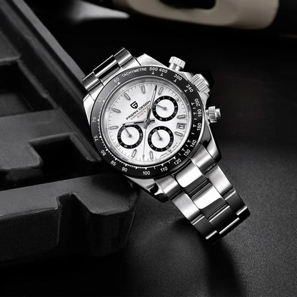 Men Quartz Wristwatch - PAGANI DESIGN PD-1644 Meteorite Dial Dress Watch | Sapphire Glass, Chronograph - ZOOMNSTORE