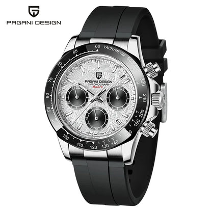 Men Quartz Wristwatch - PAGANI DESIGN PD-1644 Meteorite Dial Dress Watch | Sapphire Glass, Chronograph - ZOOMNSTORE