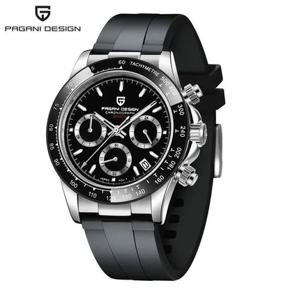 Men Quartz Wristwatch - PAGANI DESIGN PD-1644 Meteorite Dial Dress Watch | Sapphire Glass, Chronograph - ZOOMNSTORE