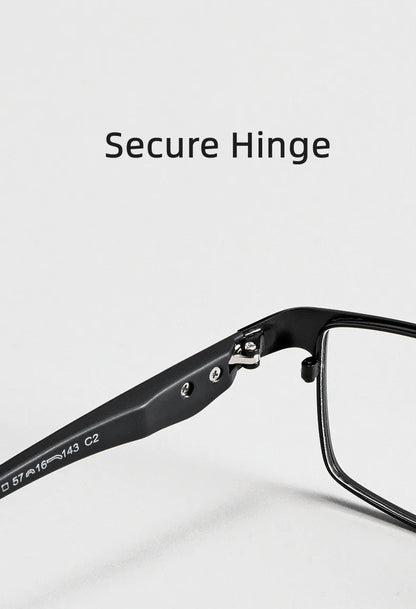 Men Reading Glasses - Titanium Frame Blue Light Glasses with Anti-Reflective Coating - ZOOMNSTORE