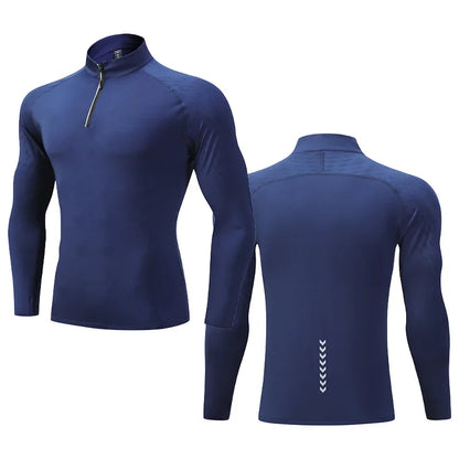 Mens Running Shirt - Quick Dry Sports Top for Gym and Workout - ZOOMNSTORE