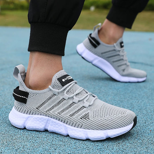 Mens Breathable Mesh Running Shoes - Comfortable Casual Outdoor Footwear - ZOOMNSTORE
