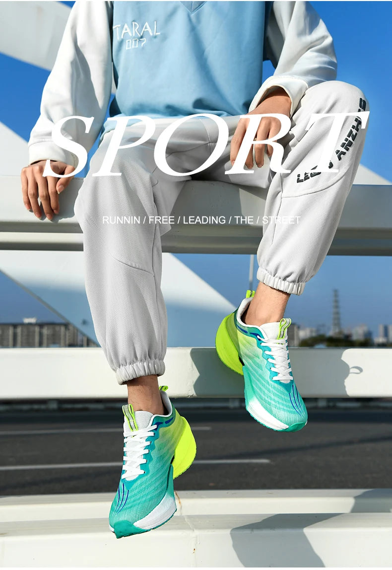 Men Running Shoes - Lightweight Breathable Marathon Sneakers with Air Cushion - ZOOMNSTORE