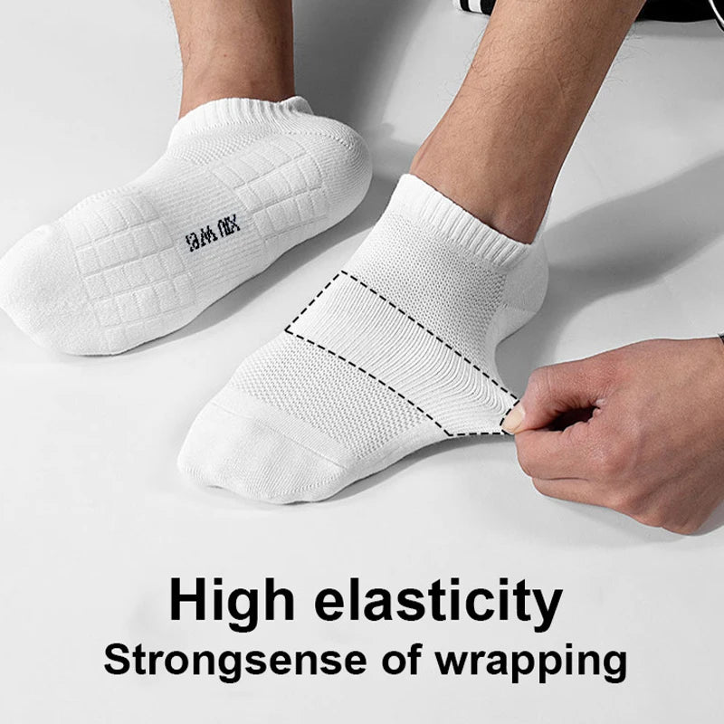 Men Running Socks – Breathable Thin Athletic Sports Socks for Basketball, Cycling & Hiking - ZOOMNSTORE