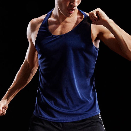 Mens Running Vest - Sleeveless Gym Tank Top for Fitness and Training - ZOOMNSTORE