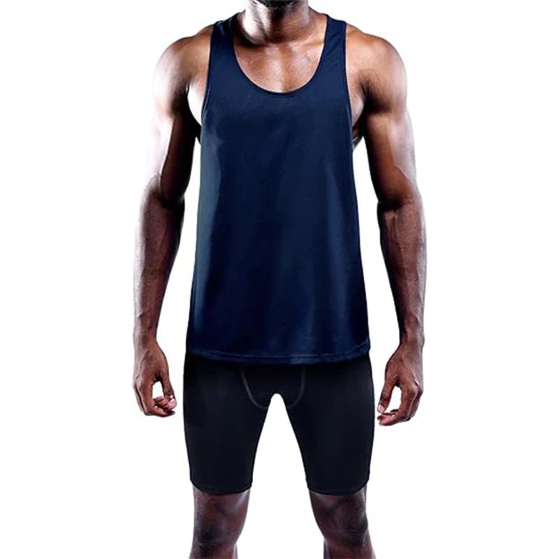 Mens Running Vest - Sleeveless Gym Tank Top for Fitness and Training - ZOOMNSTORE