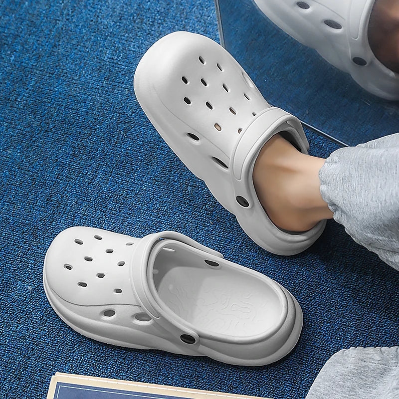 Men Sandals Casual Lightweight EVA Slip-On Clogs | Breathable Summer Beach Shoes - ZOOMNSTORE