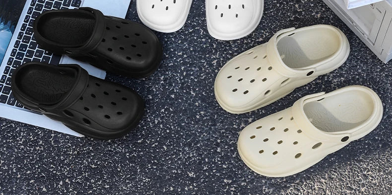 Men Sandals Casual Lightweight EVA Slip-On Clogs | Breathable Summer Beach Shoes - ZOOMNSTORE