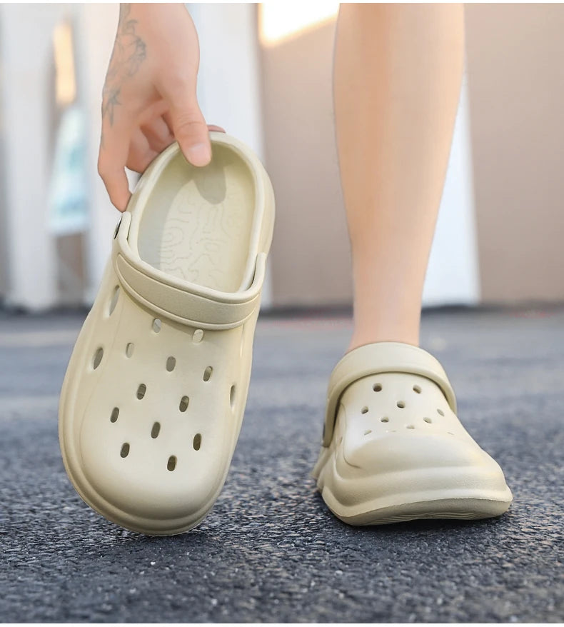 Men Sandals Casual Lightweight EVA Slip-On Clogs | Breathable Summer Beach Shoes - ZOOMNSTORE