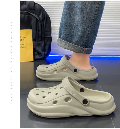 Men Sandals Casual Lightweight EVA Slip-On Clogs | Breathable Summer Beach Shoes - ZOOMNSTORE