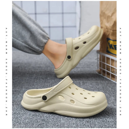 Men Sandals Casual Lightweight EVA Slip-On Clogs | Breathable Summer Beach Shoes - ZOOMNSTORE