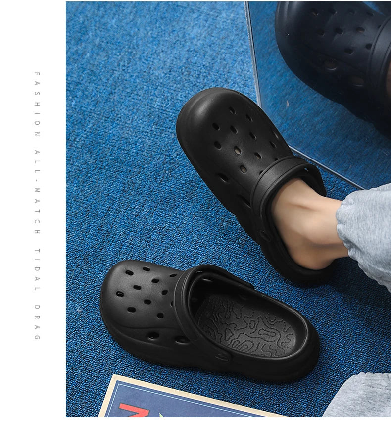 Men Sandals Casual Lightweight EVA Slip-On Clogs | Breathable Summer Beach Shoes - ZOOMNSTORE