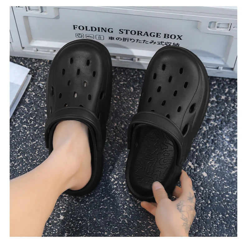 Men Sandals Casual Lightweight EVA Slip-On Clogs | Breathable Summer Beach Shoes - ZOOMNSTORE