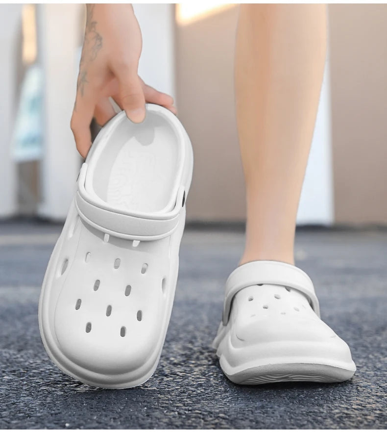 Men Sandals Casual Lightweight EVA Slip-On Clogs | Breathable Summer Beach Shoes - ZOOMNSTORE