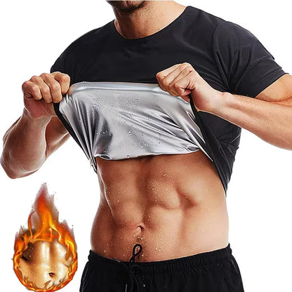 Men Sauna Sweat Shirt - Compression Waist Trainer & Body Shaper Vest for Weight Loss - ZOOMNSTORE