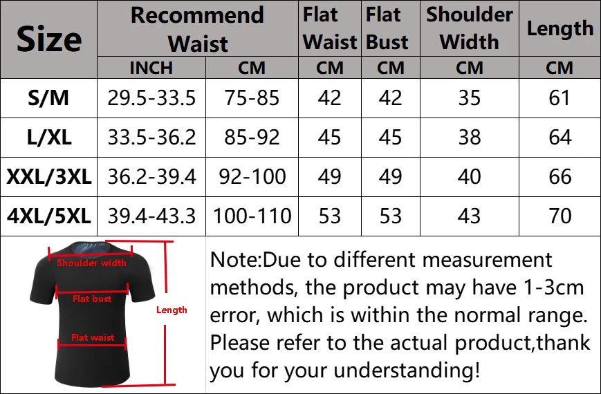 Men Sauna Sweat Shirt - Compression Waist Trainer & Body Shaper Vest for Weight Loss - ZOOMNSTORE