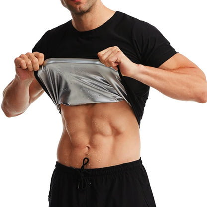 Men Sauna Sweat Shirt - Compression Waist Trainer & Body Shaper Vest for Weight Loss - ZOOMNSTORE