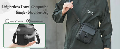 Men Shoulder Bag – Waterproof Oxford Crossbody Bag with USB Charging for 9.7 Inch iPad - ZOOMNSTORE