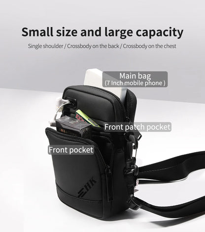 Men Shoulder Bag – Waterproof Oxford Crossbody Bag with USB Charging for 9.7 Inch iPad - ZOOMNSTORE