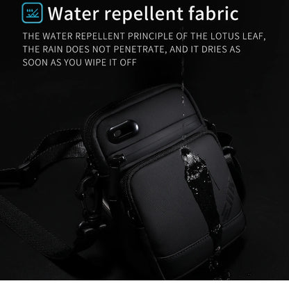 Men Shoulder Bag – Waterproof Oxford Crossbody Bag with USB Charging for 9.7 Inch iPad - ZOOMNSTORE