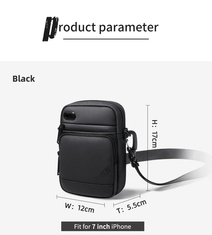 Men Shoulder Bag – Waterproof Oxford Crossbody Bag with USB Charging for 9.7 Inch iPad - ZOOMNSTORE