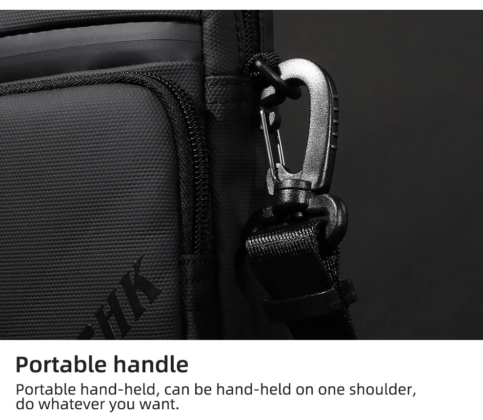 Men Shoulder Bag – Waterproof Oxford Crossbody Bag with USB Charging for 9.7 Inch iPad - ZOOMNSTORE