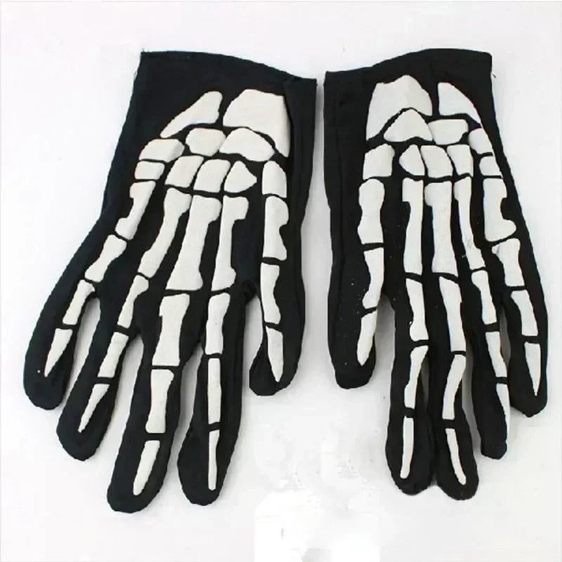 1 Pair Male Gloves Mittens Fashion Men Horror Skull Claw Bone Party Supplies Favors Halloween DIY Decoration - ZOOMNSTORE