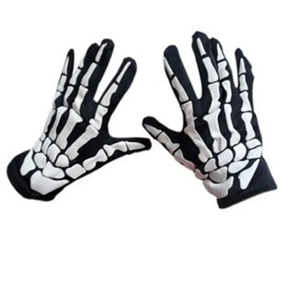 1 Pair Male Gloves Mittens Fashion Men Horror Skull Claw Bone Party Supplies Favors Halloween DIY Decoration - ZOOMNSTORE