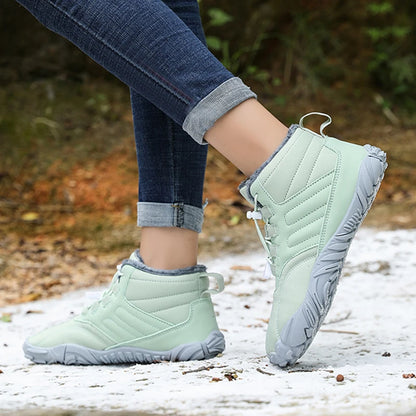 Men Snow Boots - Winter Hiking Shoes With Warm Plush Fur, Outdoor Ankle Boots - ZOOMNSTORE